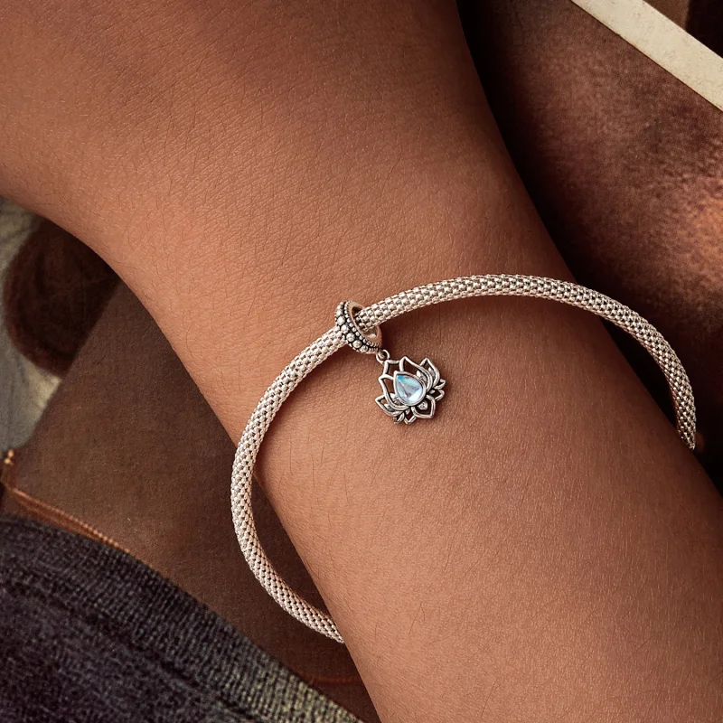 (imagem para) Pingente Estilo PANDORA Lótus - SCC2847 - Visualizar 6