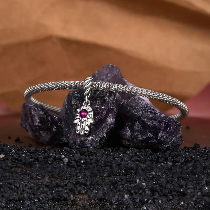 (imagem para) Pingente Mão de Fátima Estilo PANDORA - SCC2848 - Visualizar 3