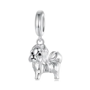 Pingente Shih Tzu Estilo PANDORA - SCC2834 (imagem para) Pingente Shih Tzu Estilo PANDORA - SCC2834