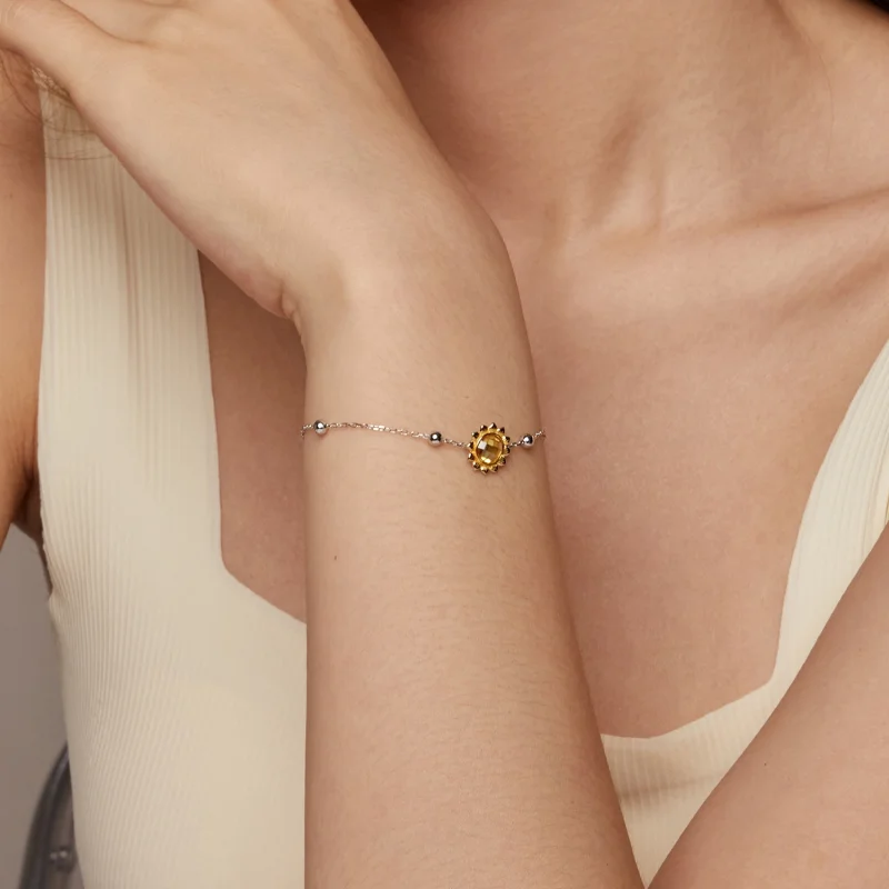 (imagem para) Pulseira Girassol Estilo PANDORA - SCB282 - Visualizar 9