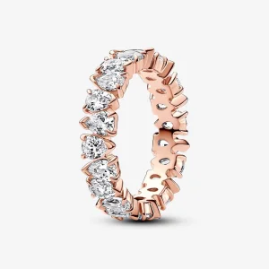 (imagem para) Anel Pandora Alternating Sparkling - 183021C01