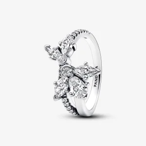 (imagem para) Anel Pandora Sparkling Asymmetrical Herbarium Cluster - 193023C01