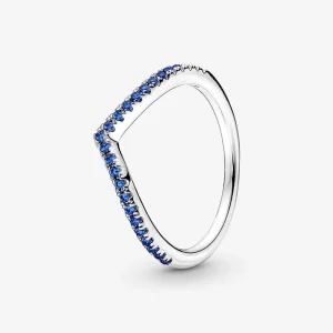 (imagem para) Anel Pandora Timeless Wish Sparkling Blue - 196316C02