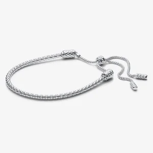 (imagem para) Bracelete Pandora Moments com Corrediça e Corrente Tachonada - 593090C00