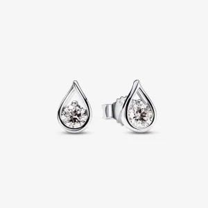 (imagem para) Brincos Pandora Infinite com Diamantes Cultivados em Laboratório 0.20 quilates prata sterling - 299452C01
