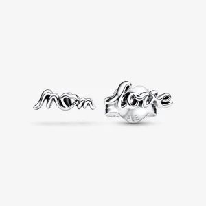 Brincos Pandora Love Mom - 292669C00 (imagem para) Brincos Pandora Love Mom - 292669C00