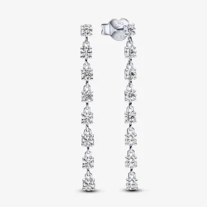 (imagem para) Brincos Pandora Sparkling Eight Stones com Pingente - 293159C01