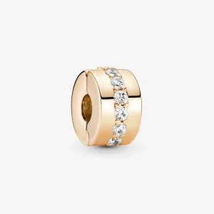 (imagem para) Charm Clipe Brilhante com Fileira de Strass Transparente Pandora - 759518C01
