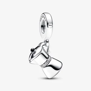 (imagem para) Charm de Pingente de Cafeteira Moka Pandora - 792679C01