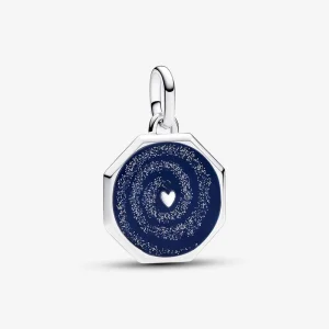 (imagem para) Charm Medalhão Coração Galáxia Pandora ME - 793040C01