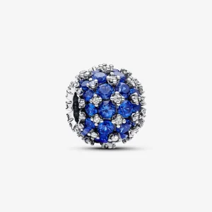 Charm Pandora Brilhante Pavé Redondo Azul - 792630C02 (imagem para) Charm Pandora Brilhante Pavé Redondo Azul - 792630C02