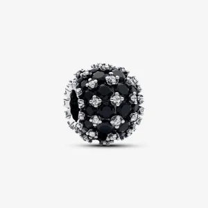 Charm Pandora Brilhante Pavé Redondo Preto - 792630C04 (imagem para) Charm Pandora Brilhante Pavé Redondo Preto - 792630C04