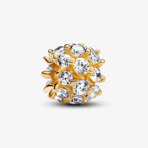 Charm Pandora Sparkling Redondo - 763234C01 (imagem para) Charm Pandora Sparkling Redondo - 763234C01