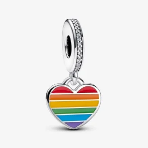 (imagem para) Charm Pingente Coração Arco-Íris Orgulho Pandora - 792017CZ_E029
