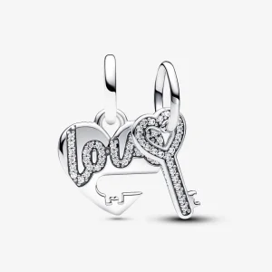 (imagem para) Charm Pingente Coração Divisível e Chave - 793081C01