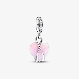 (imagem para) Charm Pingente Coração Opalescente para Mamãe Pandora - 793202C01