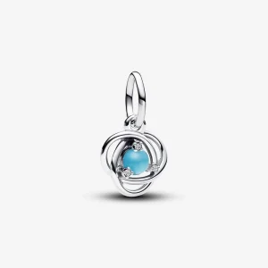 (imagem para) Charm Pingente Círculo Infinito Turquesa Azul Pandora Dezembro - 793125C12