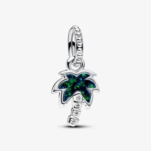 (imagem para) Charm Pingente de Palmeira Verde Opalescente Pandora - 793352C01