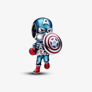 Pandora Marvel Os Vingadores Capitão América Charm - 793129C01 (imagem para) Pandora Marvel Os Vingadores Capitão América Charm - 793129C01