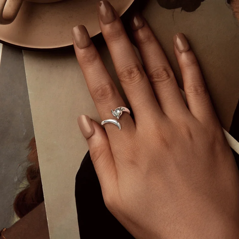 (imagem para) Anel Aberto de Raposa PANDORA Style - SCR1066-E - Visualizar 7