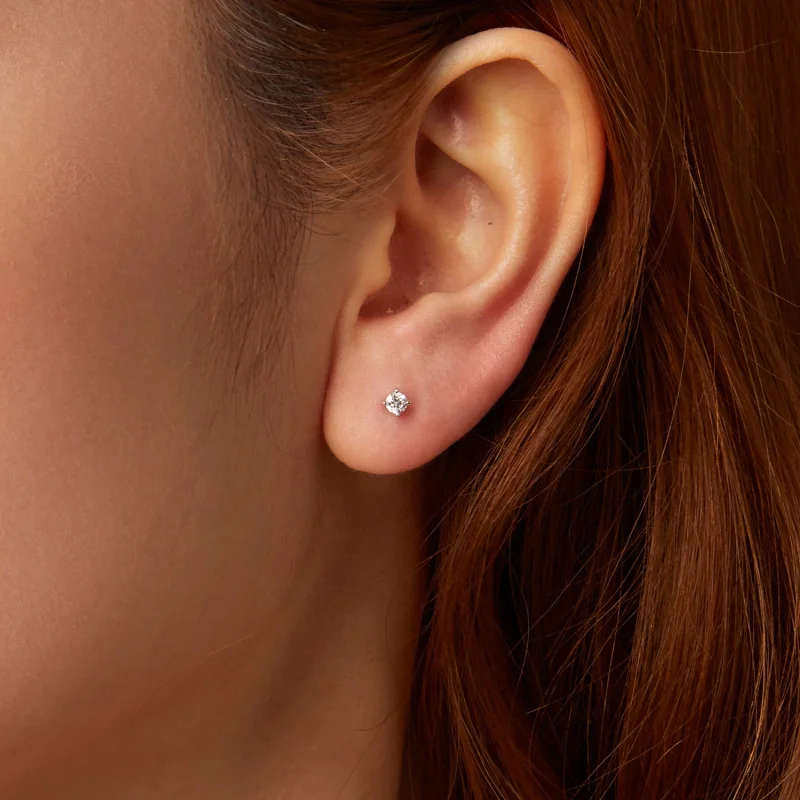 (imagem para) Brincos de Argola com Moissanita 0.1Ct Estilo Pandora (Dois Certificados) - MSE0 - Visualizar 8