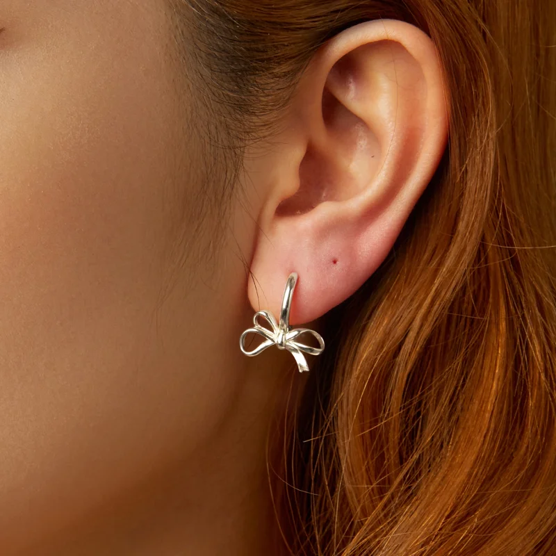 (imagem para) Brincos de Laço Estilo PANDORA - SCE1752 - Visualizar 4