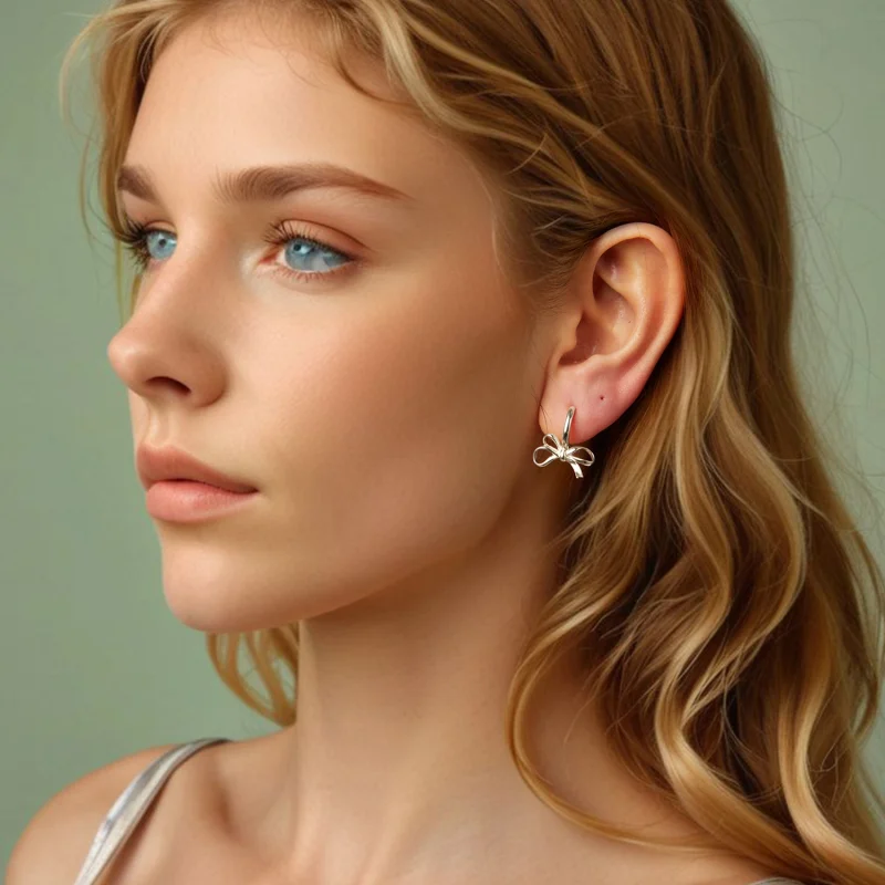 (imagem para) Brincos de Laço Estilo PANDORA - SCE1752 - Visualizar 12