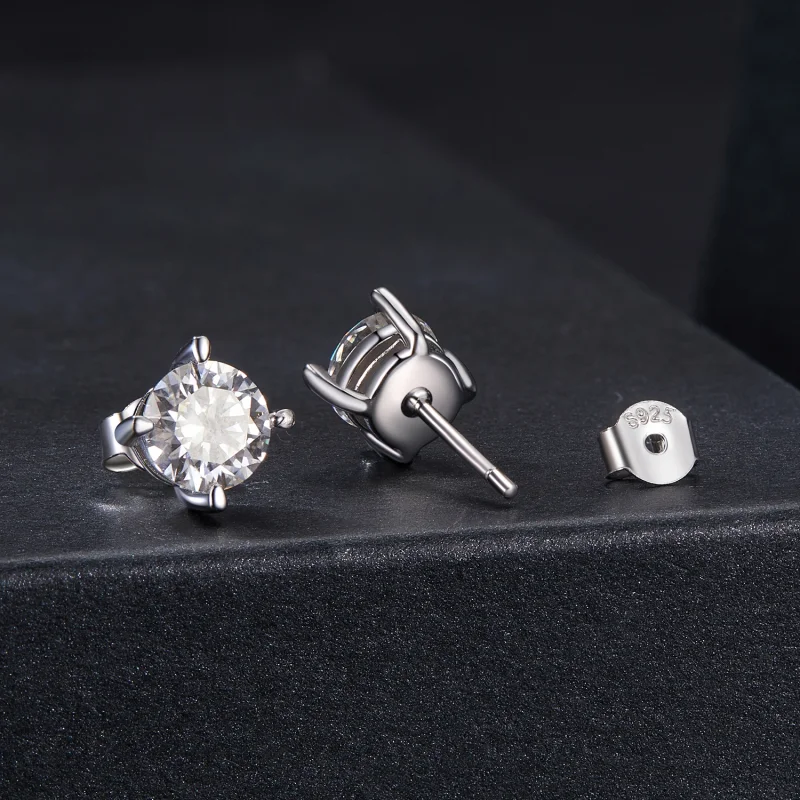 (imagem para) Brincos PANDORA Estilo Moissanite 1ct - MSE038-L - Visualizar 2