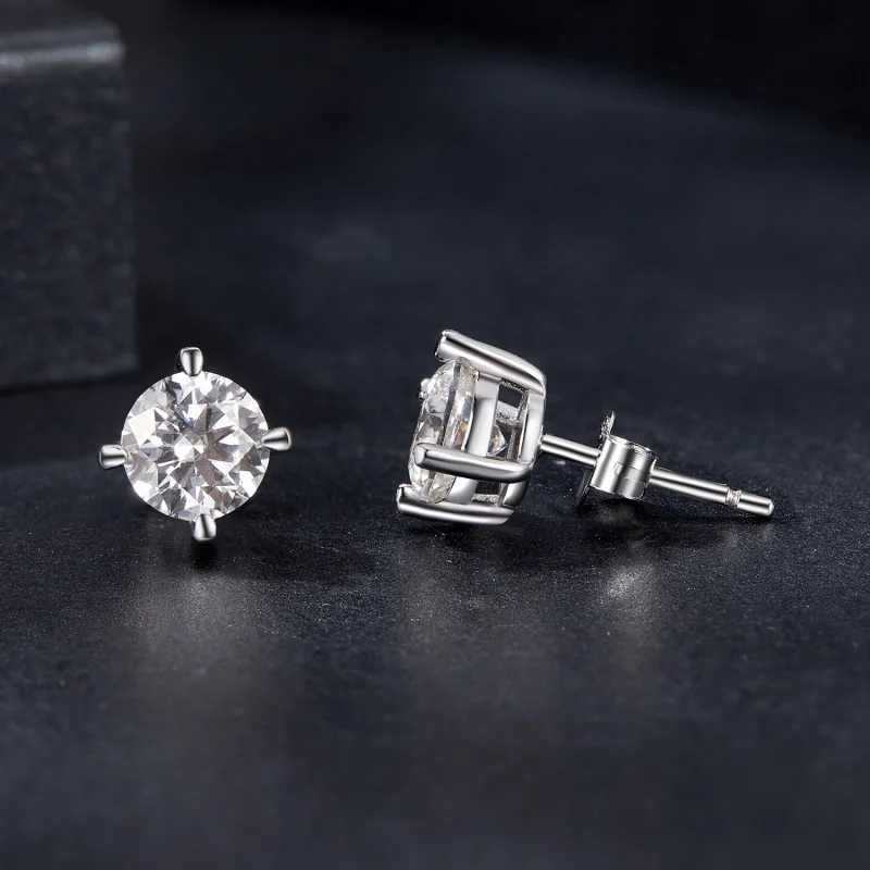 (imagem para) Brincos PANDORA Estilo Moissanite 1ct - MSE038-L - Visualizar 4