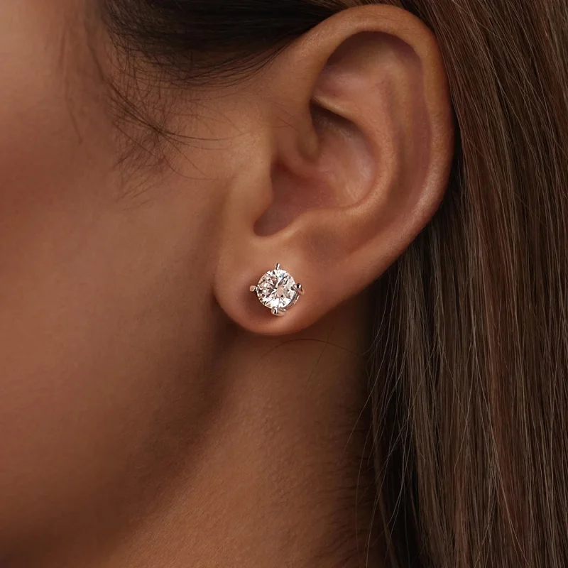 (imagem para) Brincos PANDORA Estilo Moissanite 1ct - MSE038-L - Visualizar 6