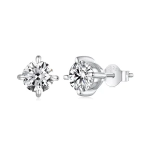 (imagem para) Brincos PANDORA Estilo Moissanite 1ct - MSE038-L