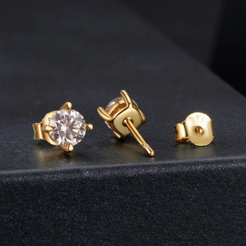 (imagem para) Brincos PANDORA Style 0.5ct Moissanita - MSE038-BM - Visualizar 2