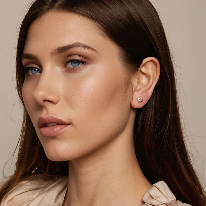 (imagem para) Brincos PANDORA Style 0.5ct Moissanita - MSE038-BM - Visualizar 7