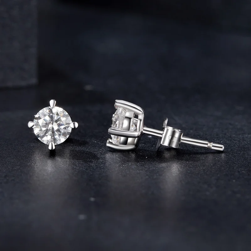 (imagem para) Brincos PANDORA Style 0.5ct Moissanita - MSE038-M - Visualizar 4