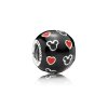 Charm Pandora de prata Disney, Mickey e Corações
