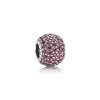 Charm PANDORA de Prata e Pavê de Zircônias Vermelho - 791051CZR