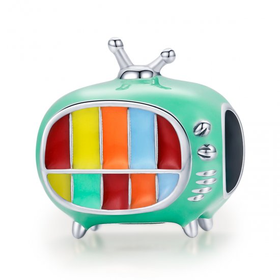 Charm Mini TV colorida estilo Pandora - SCC1861  Clique na imagem para fechar