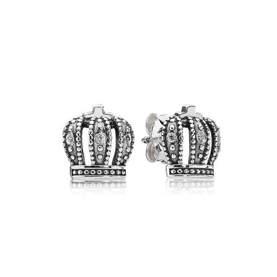 Brinco PANDORA de Prata Coroa Real - 290539CZ  Clique na imagem para fechar