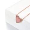Colar Coração Rosa Espiral Pandora Rose™ - 389279C01