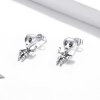 Brincos Petit Esqueleto legal estilo Pandora - SCE1110