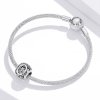 Charm Flores com orifícios, letra O estilo Pandora - SCC1444-O