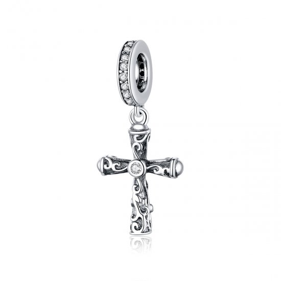 Charm Pendente Cruz Vintage estilo Pandora - BSC313  Clique na imagem para fechar