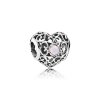 Charm berloques PANDORA Coração de Outubro - 791784NOP Charm berloques PANDORA Coração de Outubro - 791784NOP