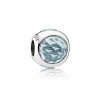 Conta PANDORA Radiant Droplet Azul Água - 792095NAB