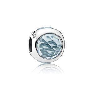 Conta PANDORA Radiant Droplet Azul Água - 792095NAB
