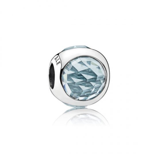 Conta PANDORA Radiant Droplet Azul Água - 792095NAB  Clique na imagem para fechar