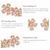 Brincos Petit Margarida Contraída estilo Pandora Rose - SCE419-C