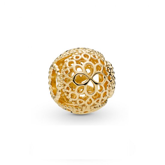 Conta Rendilhada Flor PANDORA Shine - 767853 - Contas  Clique na imagem para fechar