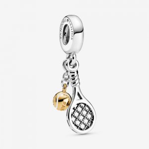 Charm Pendente Raquete e Bola de Tênis Pandora - 769026C01 Charm Pendente Raquete e Bola de Tênis Pandora - 769026C01