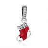 Charm Pendente Meias de natal estilo Pandora - SCC074 Charm Pendente Meias de natal estilo Pandora - SCC074